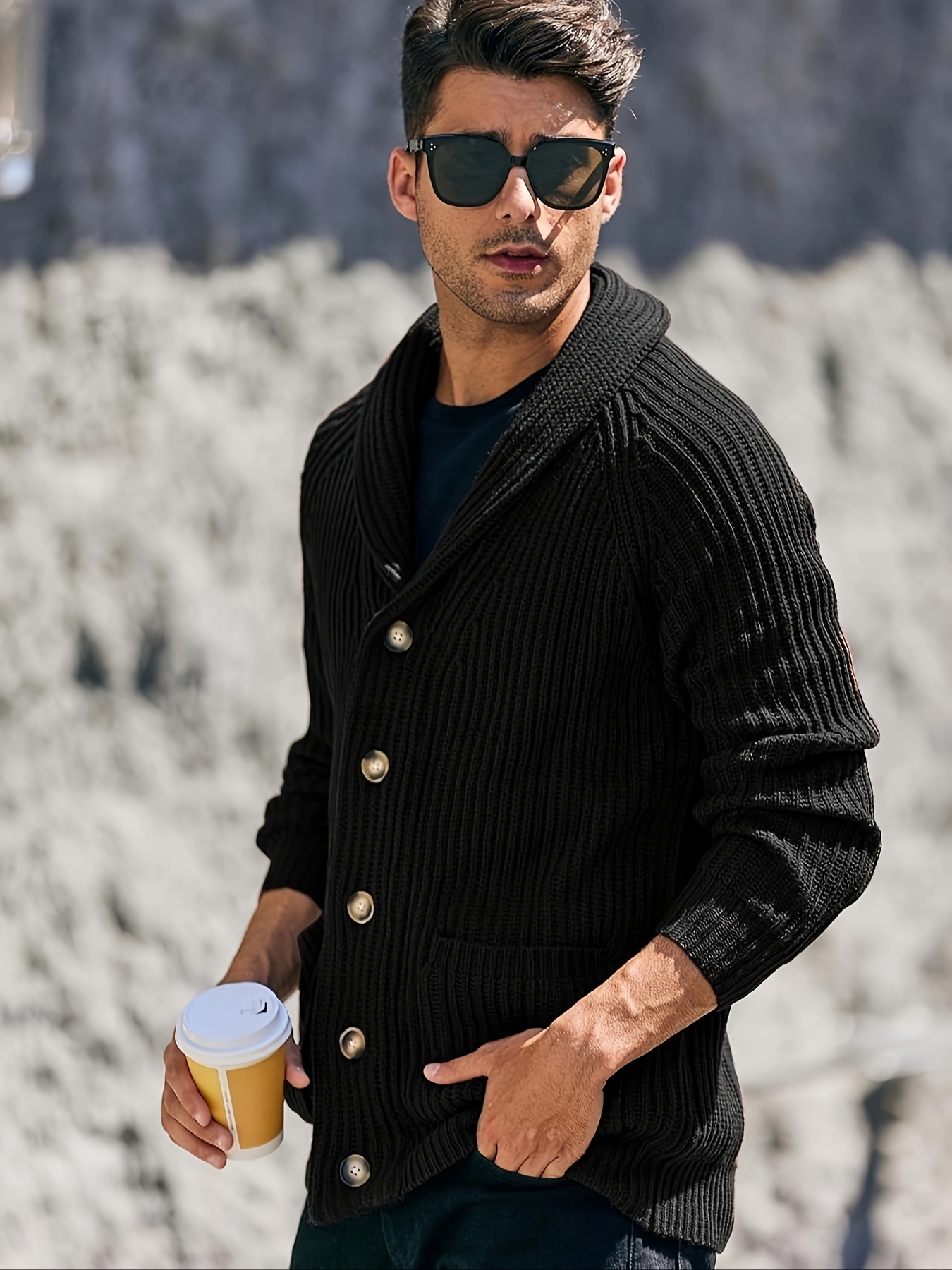 shein shawl collar solid blazer