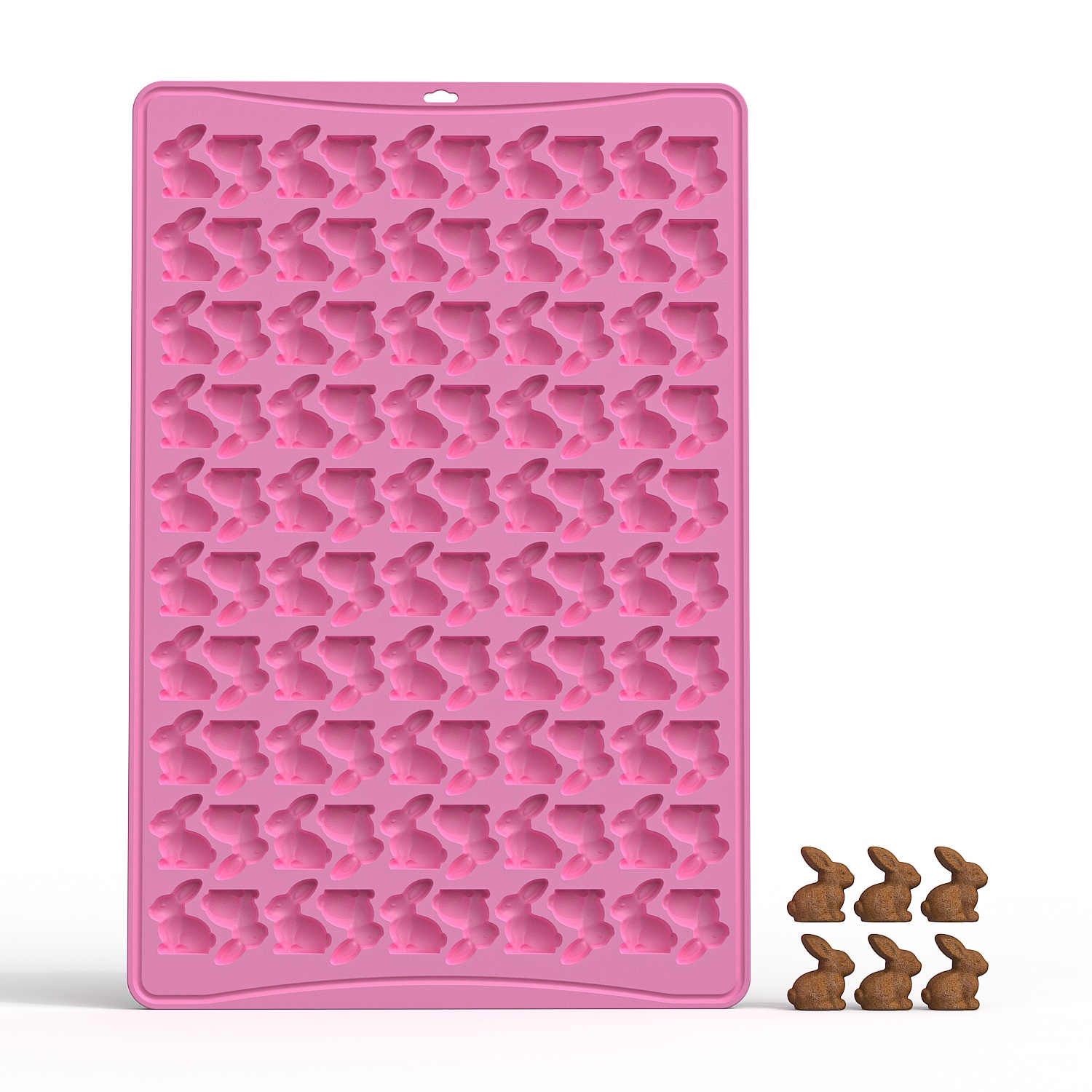 Image of 1pc 100-slot 3d Rabbit Cookie Mold, Easter Mold
