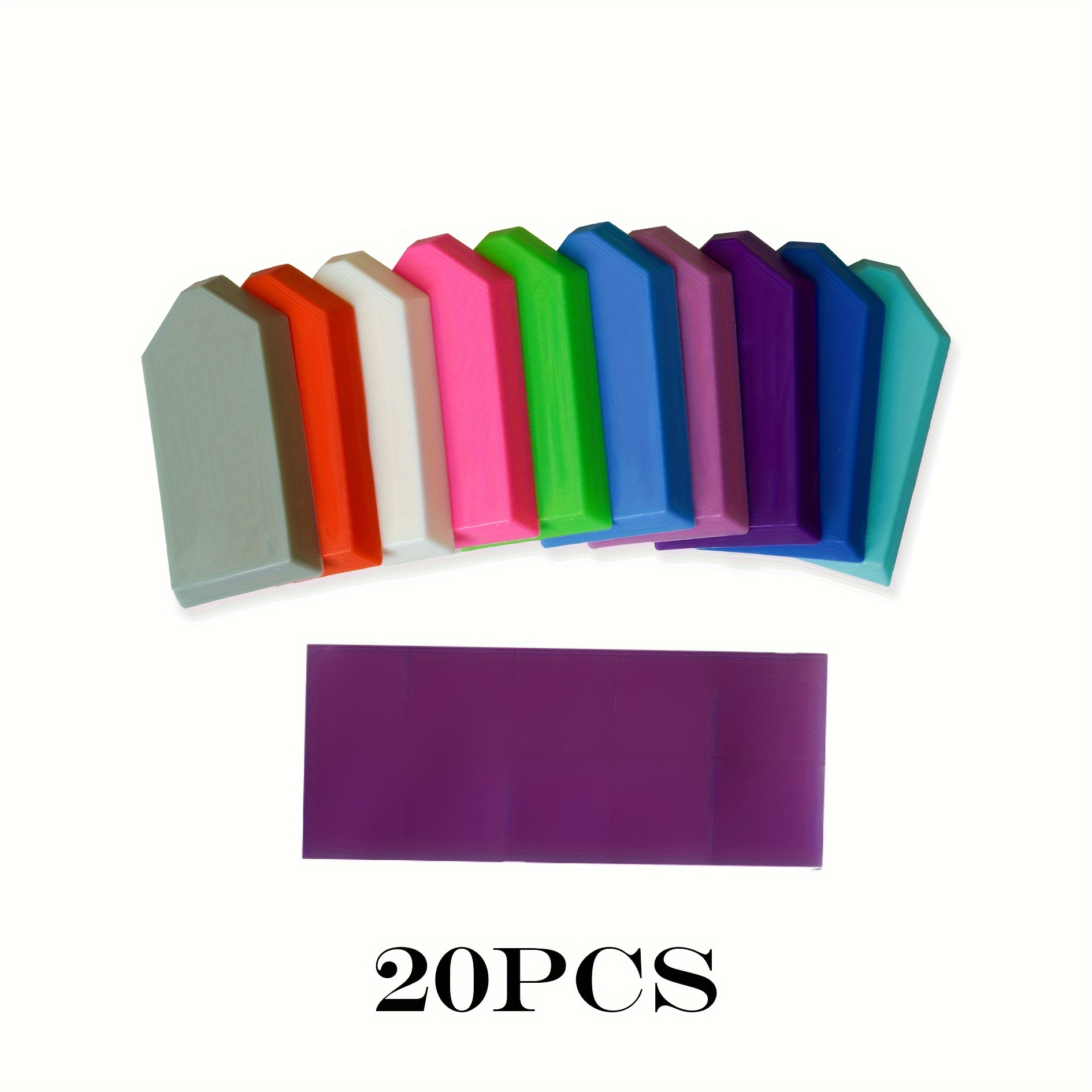 

20pcs Diamond Painting Kit Dot Trays & -dry Purple - No Needed