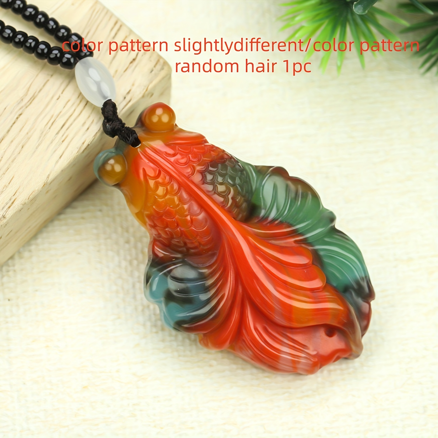 TEMU Fashionable And Elegant Multicolored Goldfish Pendant Made Of , A And Colorful Hanging Ornament Featuring A Goldfish Design, Symbolizing And .