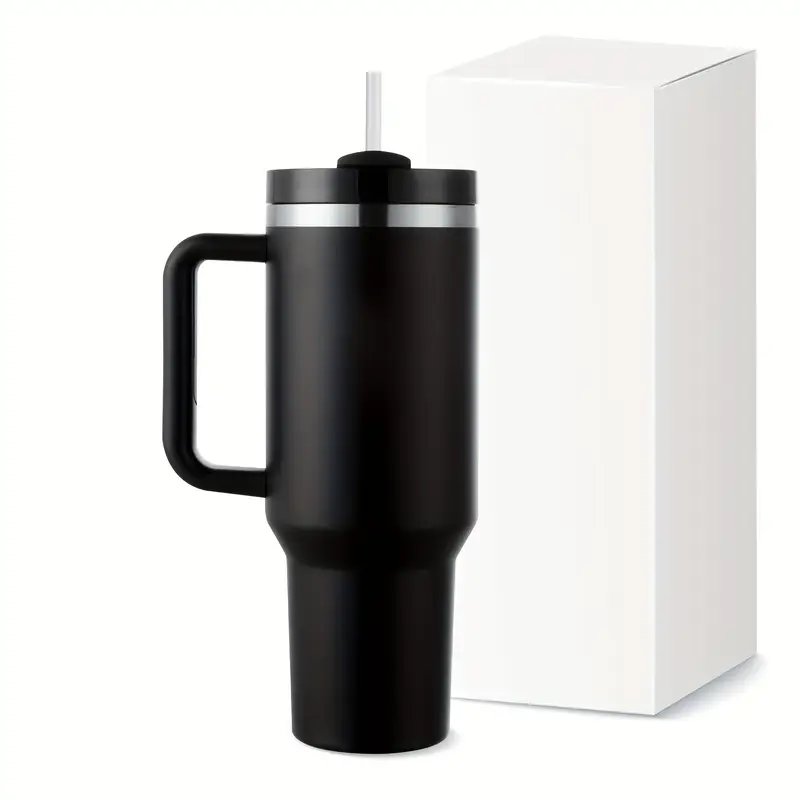 40oz stainless steel vacuum insulated tumbler with lid straw slip resistant bpa mug for hot cold drinks water iced tea coffee smoothies cold for 24 hours hot for 12 hours daily use travel drinkware sleek cylindrical mug durable drinkware travel coffee mug insulated details 8