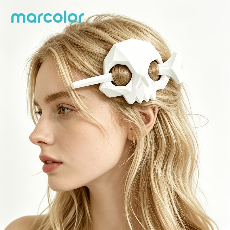 Halloween Gothic Style Skull Headband Hair Clip for Women