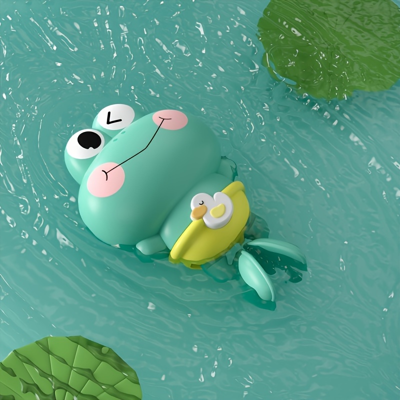 Image of 1pc Cute Animal Spray Toy, 12.5cm Plastic Bath Toy With Water- Head For Shower And Swimming Pool Fun, In Pink, Blue, Green, Christmas, Halloween