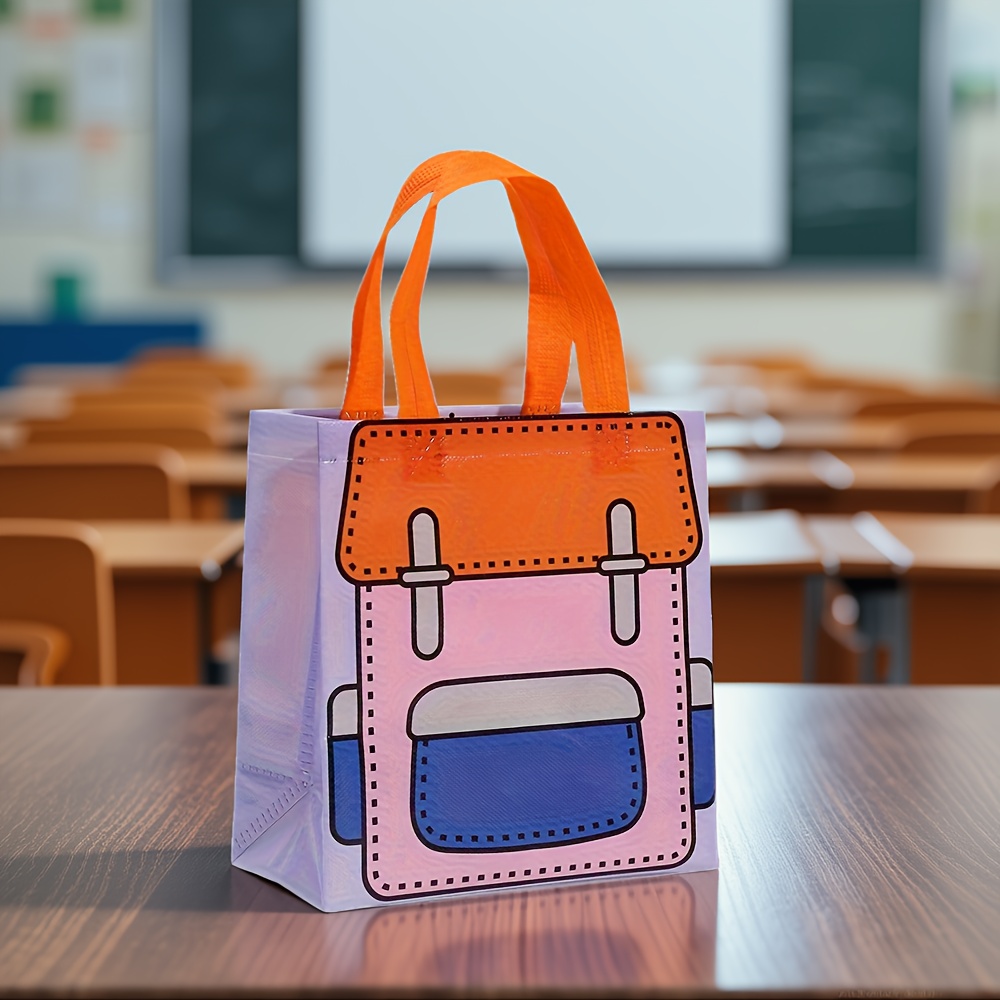 combo set back school theme series non woven bags cute Temu
