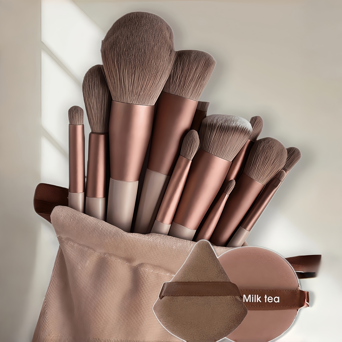 15pcs professional makeup brush set with soft bristles   eyeshadow foundation blush   a must have for women random colors