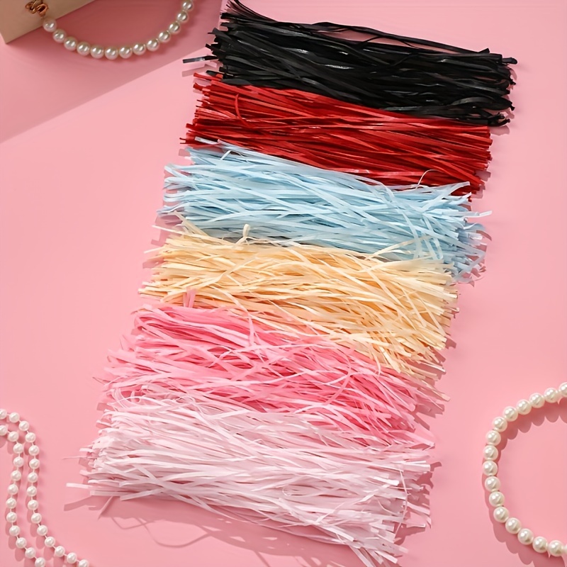200g Pack Rainbow Paper Shredded Filler - Recycled Decorative Nylon Yarn for Gift Baskets, Box Stuffing, Crafts & Party Supplies, Mixed Colors, Durable & Versatile, Craft Supplies, Vibrant Colors, Craft Enthusiasts