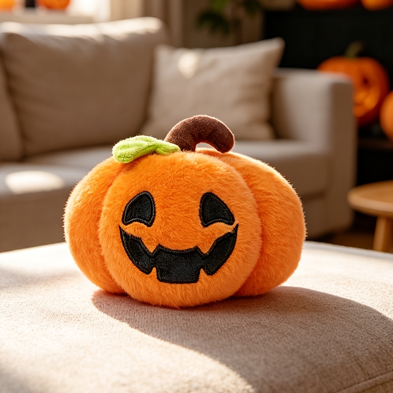 Adorable Halloween Pumpkin Plush Toy for Home Decor