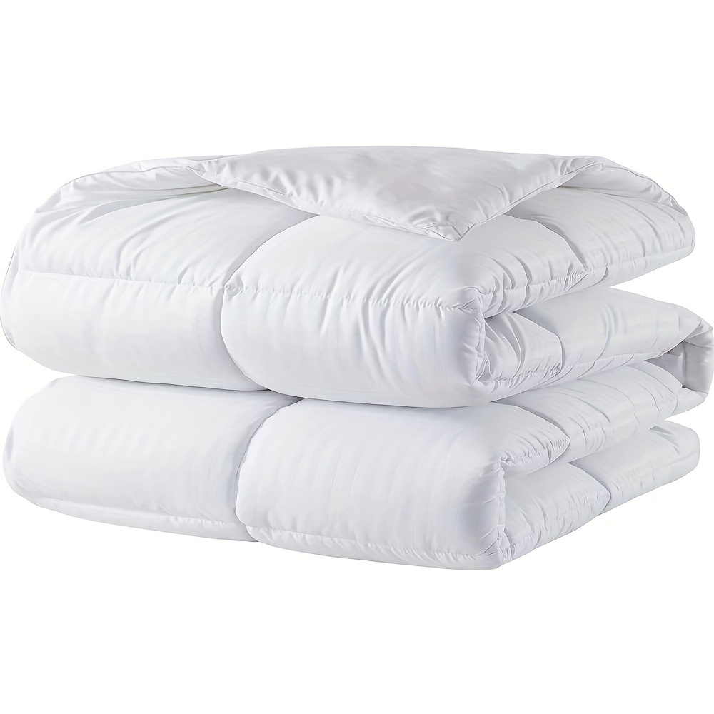 1pc Comforter Duvet Insert - Quilted Comforters, Duvet, Polyester Filling, Bedding Comforter With Corner Tabs