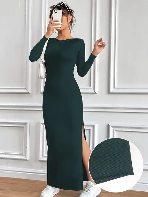 solid mesh asymmetrical neck dress Silquee Women's Minimalist Solid Color Asymmetrical Neck Bodycon Dress, Summer Mesh Maxi One Shoulder Formal Dress,Fall Wedding Guest Dresses For
