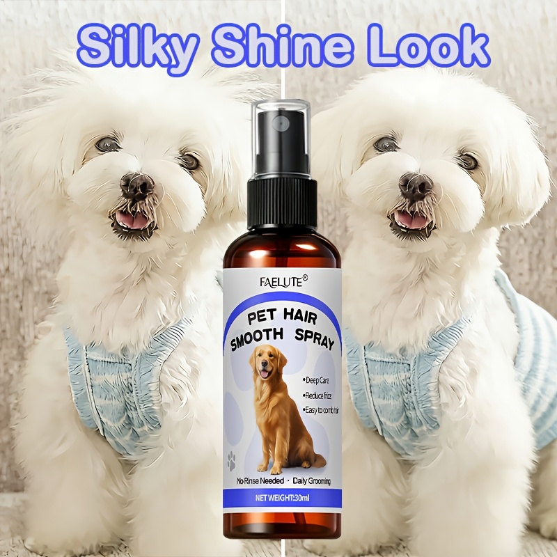 Image of 10-in-1 Pet Coat Smoothing Spray Instantly Frizz With A Single Application, Hydrates And Nourishes For Long Lasting Resistance. 1 Bottle Fluffy, Glossy Fur, The Top For Daily Brushing Of .