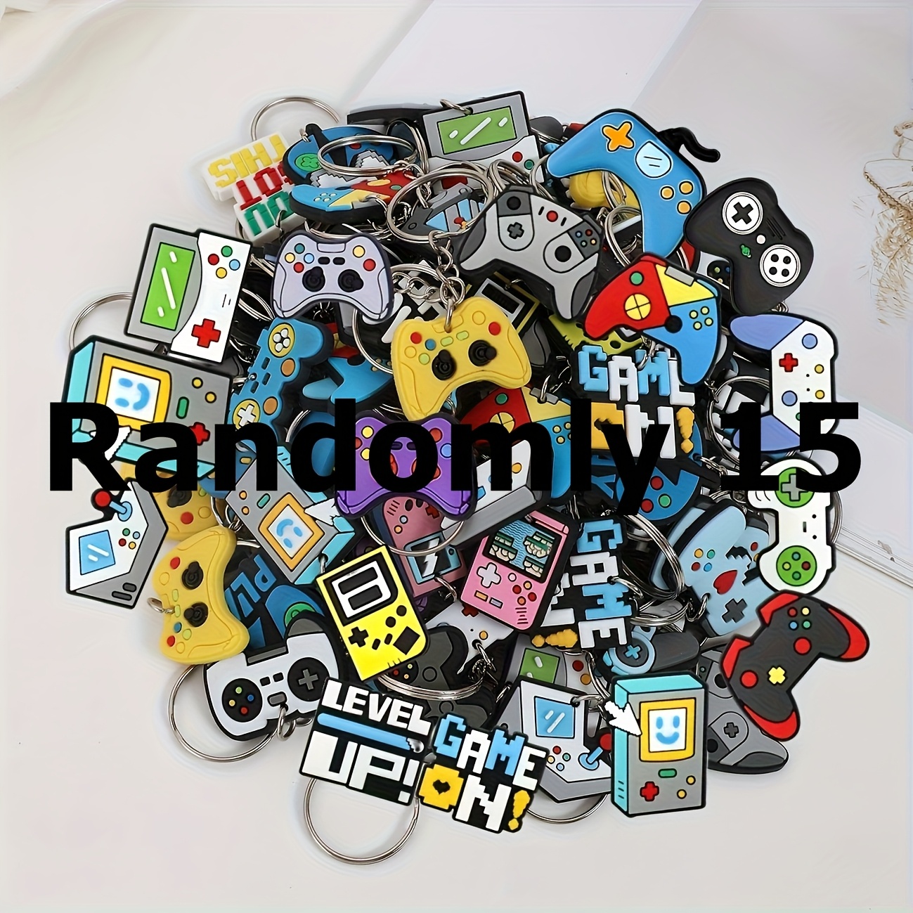 Cross-border Pvc 15/30 Series Keychains, Cute Cartoon Random Irregular Mixed Keychains