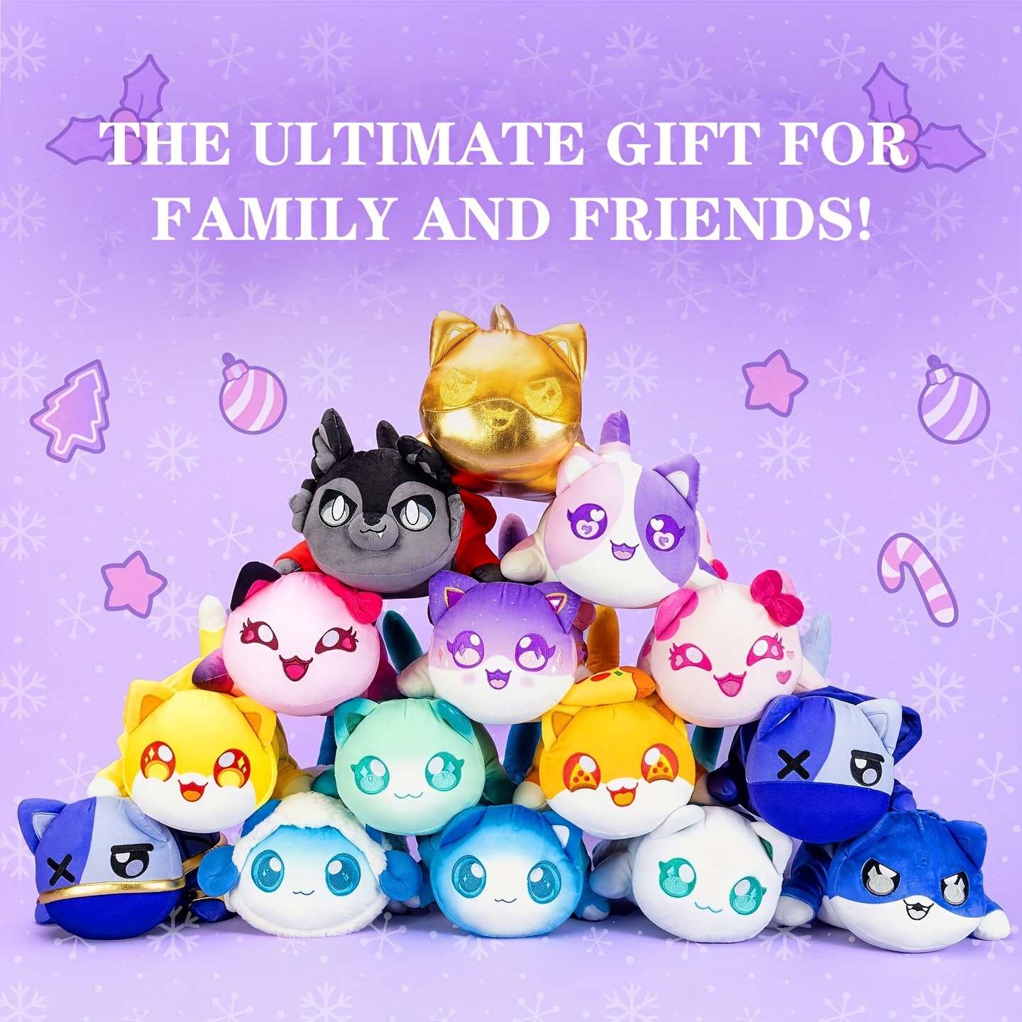 Lovers' Hall Aphmau Plushies Cat, 9.8in Meemeows Cat Food Plushies,Cute  Plush Toy, Gift for Kids Anime Fans,French Fries Cat : : Toys &  Games