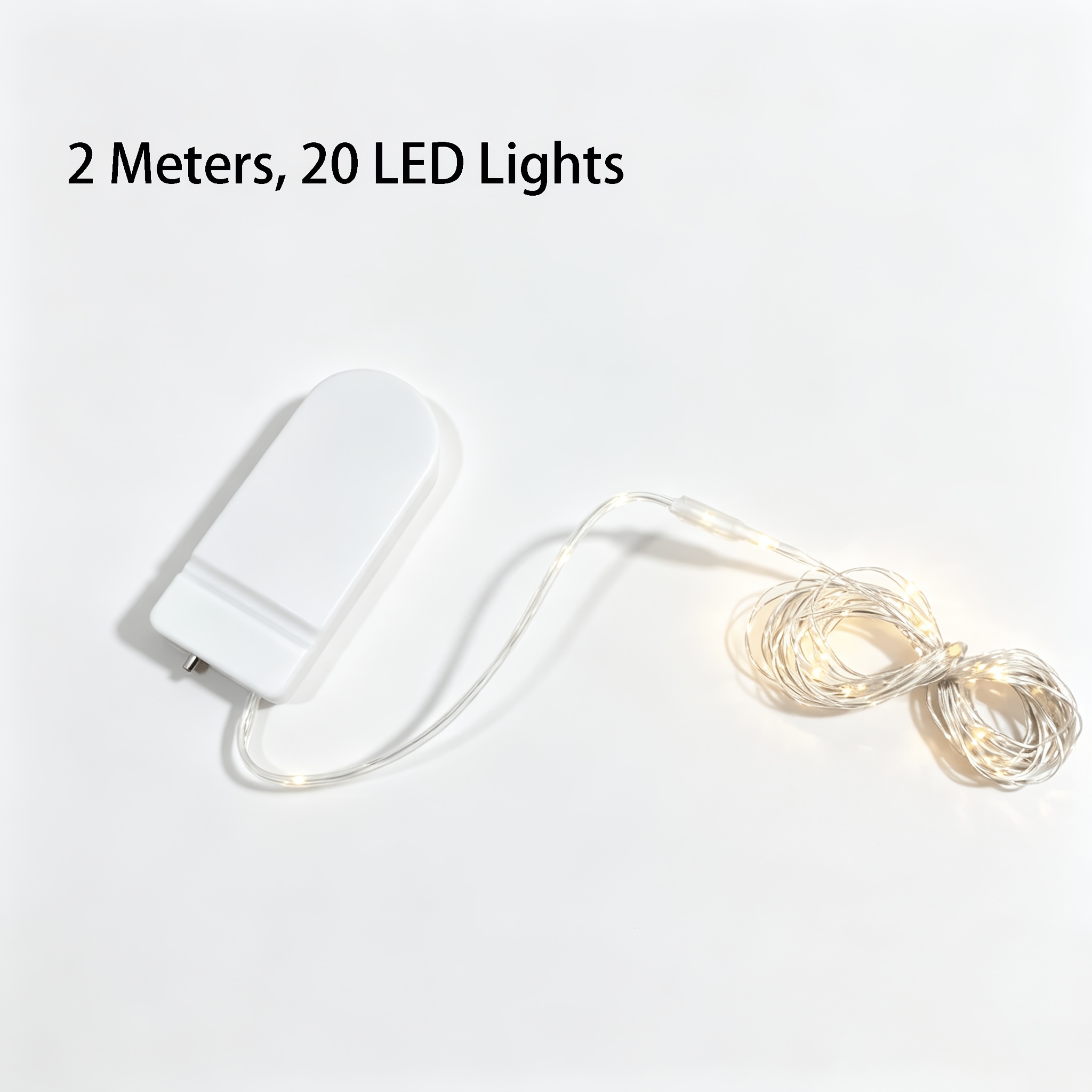 Image of 5-pack 2m Warm White Fairy String Lights, Battery Powered Led Lights, Suitable For Holiday Gifts, Bouquet, Wedding, Halloween, Christmas Decor