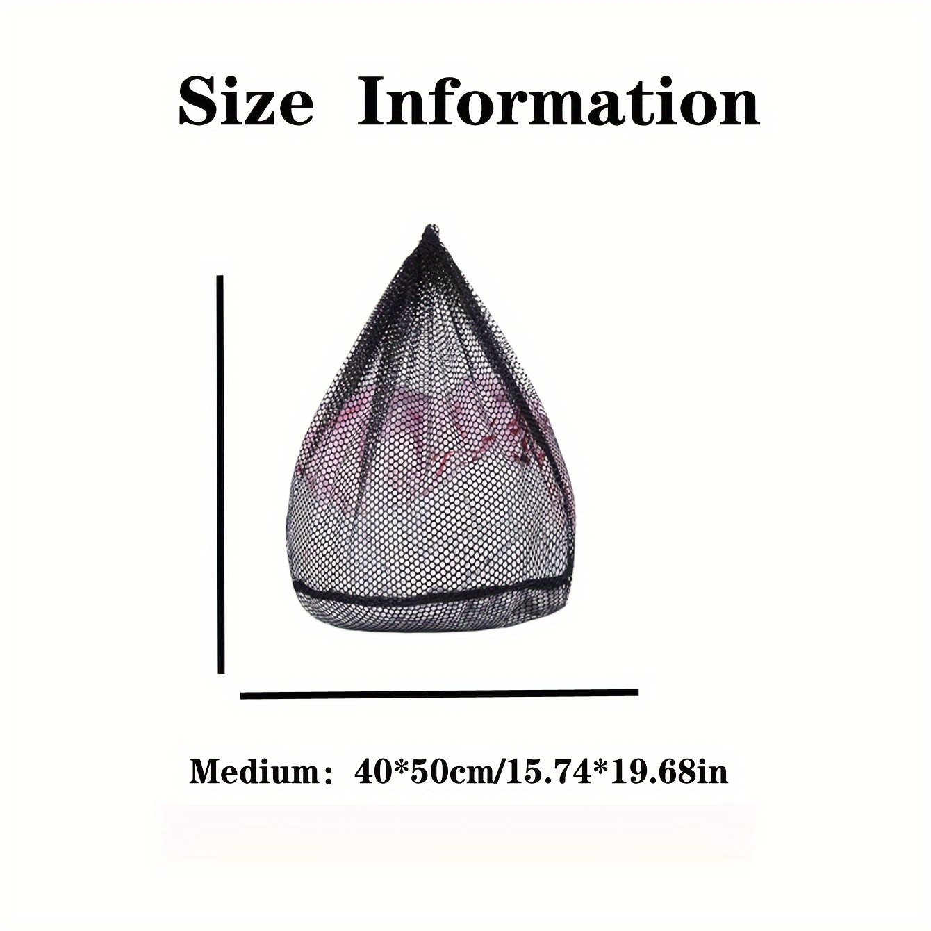 Black Laundry Bag Extra Large Size Protective Washing Bag - Temu