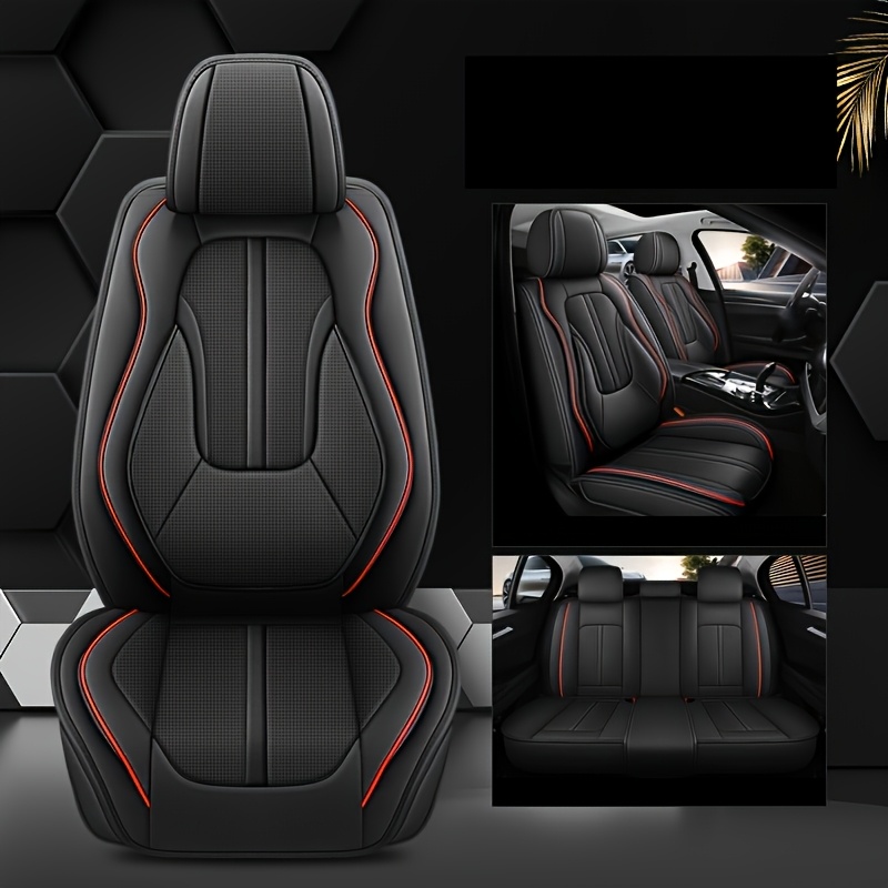 TEMU New Seat Covers Made Of Full Faux Leather, In Colors, Versatile For , And Practical, Suitable For Vehicle Types Including Sedans, Trucks, And