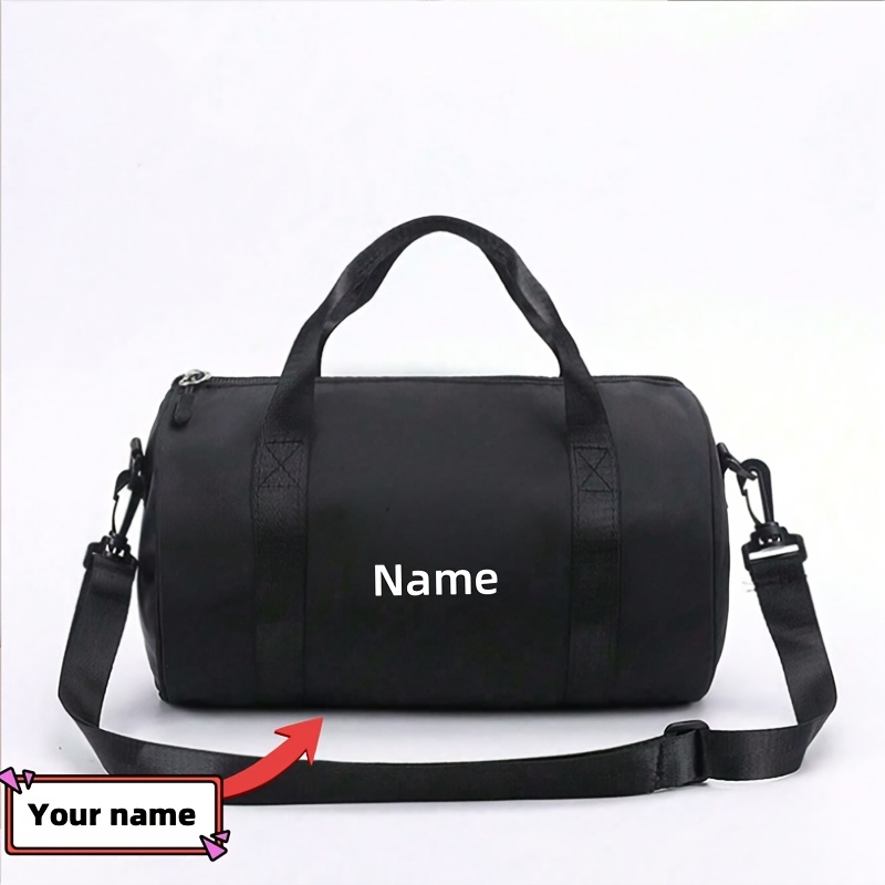 TEMU Custom Personalized Name Luggage Bag, Outdoor Travel Material Duffel Bag, Large Capacity Gym Bag, Suitable For Use As A Shoulder Bag And Luggage