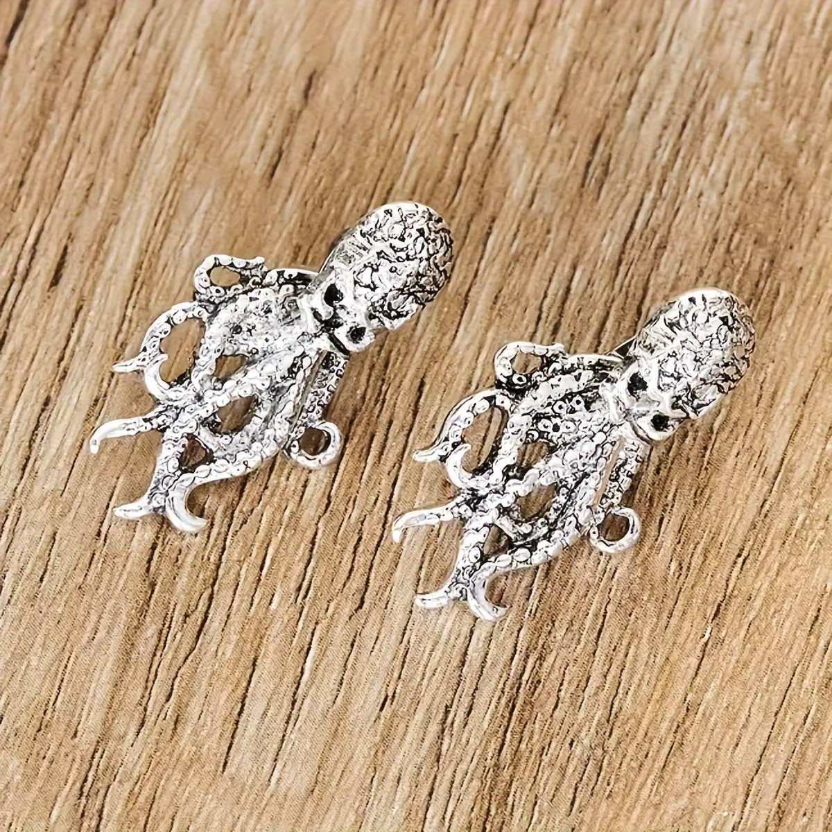 Ocean Breeze Golden Octopus Earrings for Women
