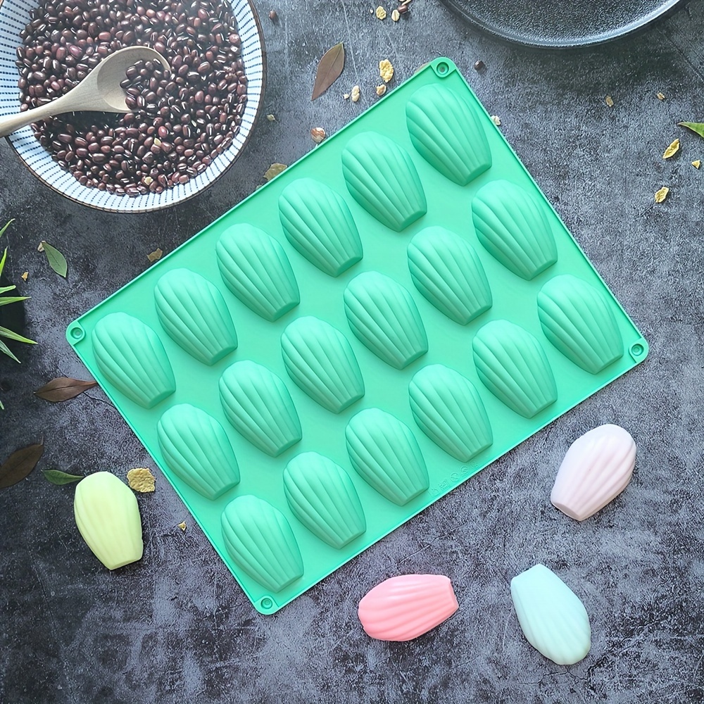 

1pc Moule à Madeleine en Silicone - Design à 18 Cavités pour Chocolat, Pudding, Gâteau & Desserts