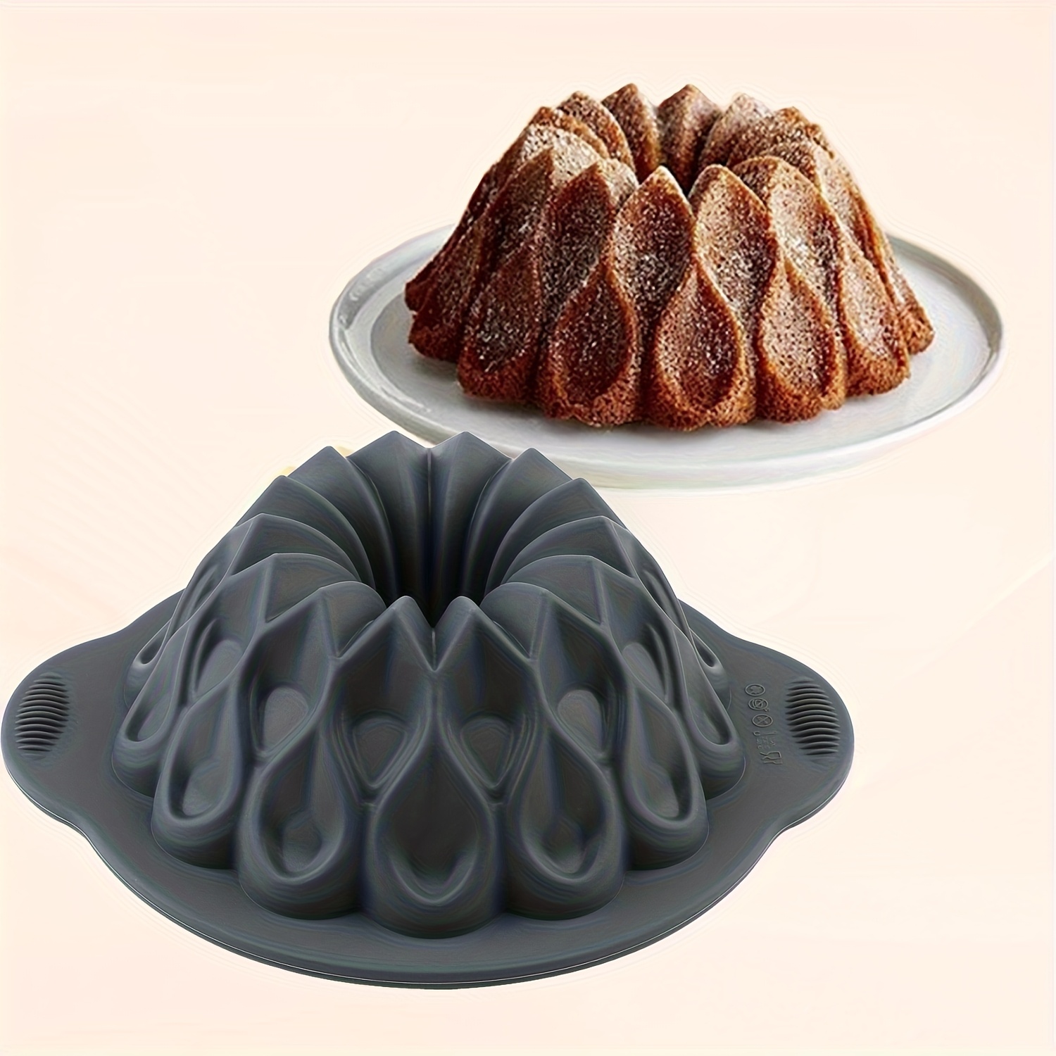 1pc 1pack Silicone Irregular Thread Shape Baking Tray, Irregular Thread Shape Bread Toast Cake Mold, Baking Tool, Used For Making Bread, , Cakes, Toast, Etc