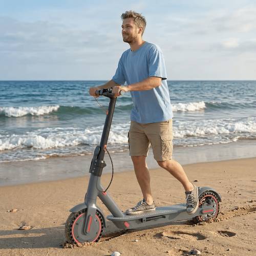 adult electric scooter with a powerful 350w motor of 15 mph 21 mile range 8 5 inch honeycomb tires 3 adjustable folding design dual brakes and app control suitable for men and women