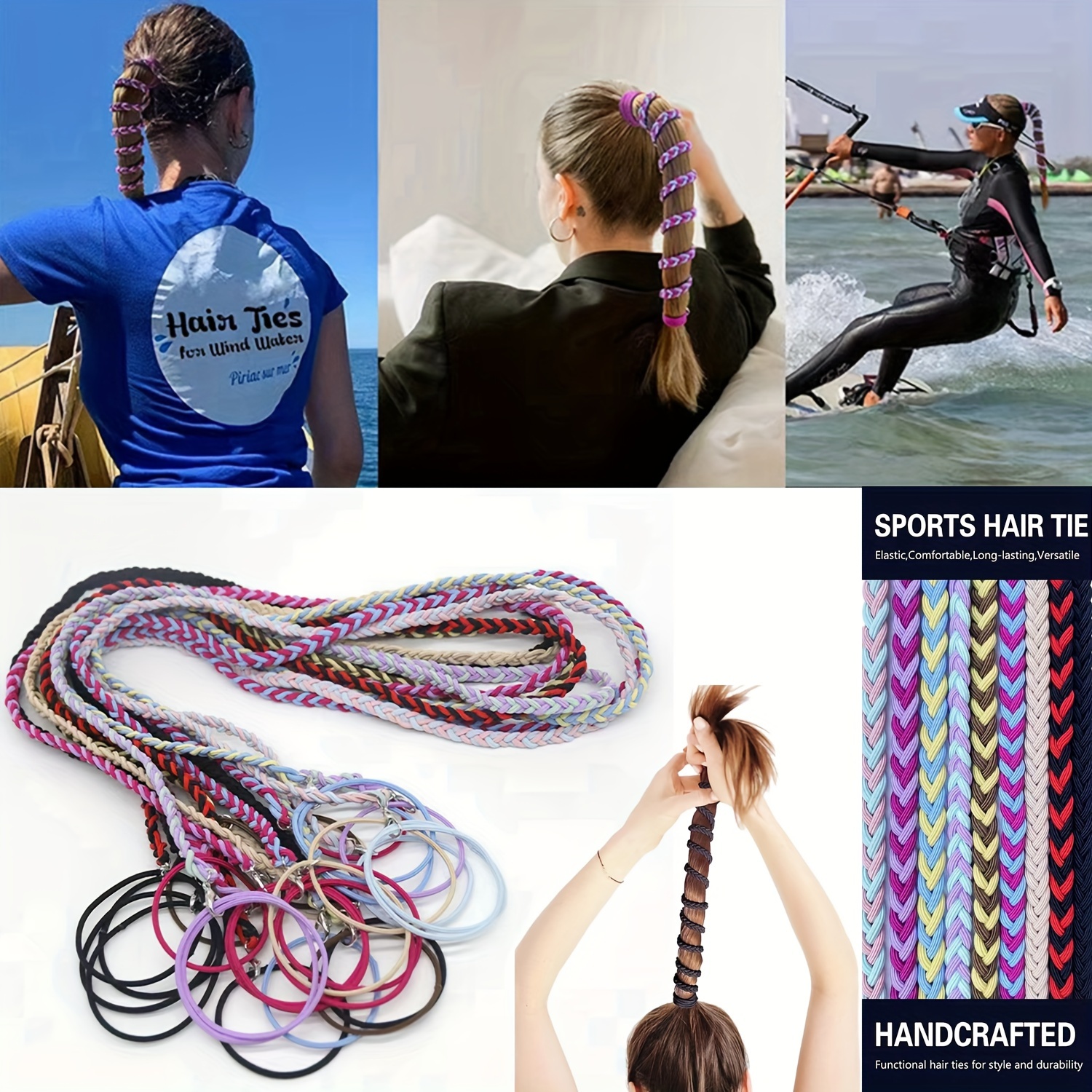 

16- Tie For - , Ponytail For Women & - For Swimming, , Running, , & Riding