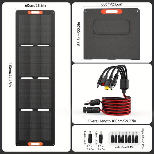 200w portable solar panels for power station 25 5 high 200 watt monocrystalline foldable solar panel charger with 5v usb 20v output adjustable kickstand for camping off grid living