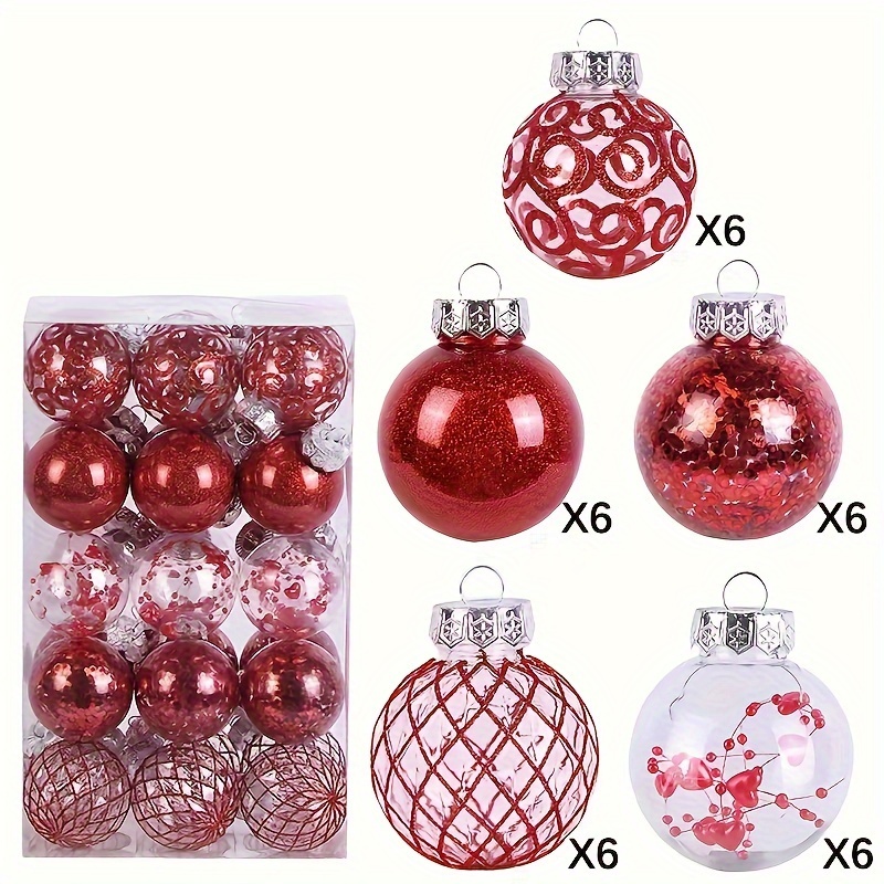 30 unidades adornos navideños plástico cm adornos Temu Colombia