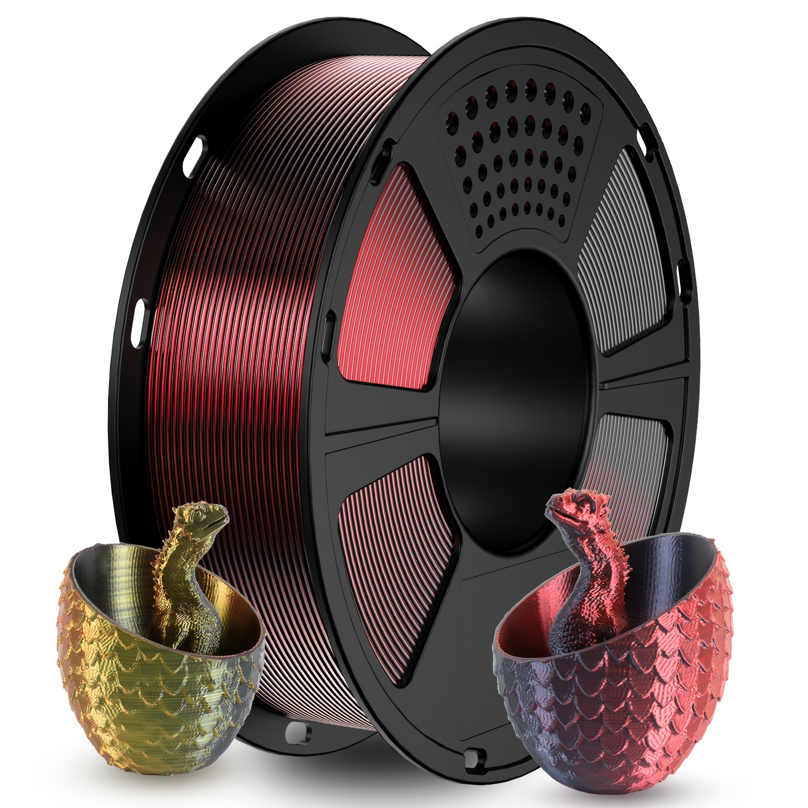 1 Spool Geeetech Tricolor Pla Filament 1kg (2.2lbs) Suitable For Most 3d Printer, Printing With Neat Wiring, & Strong Toughness, Compatible For Fff/fdm 3d Printer For Hobbyists, Schools, Businesses