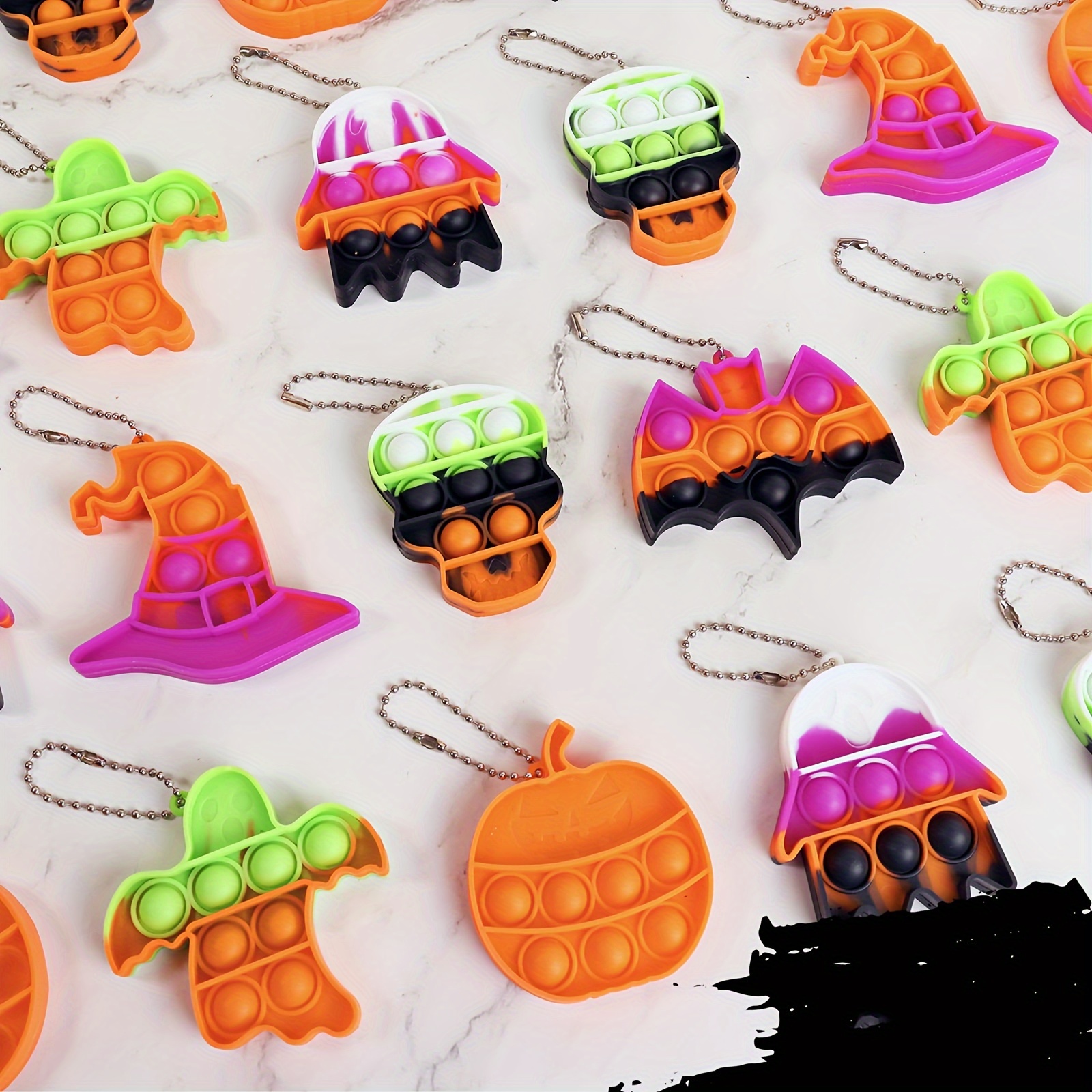 

Halloween Mini Fidget Sensory Pop Toys Boys Girls Halloween Party Favors Halloween Treat Bags Gifts (random)