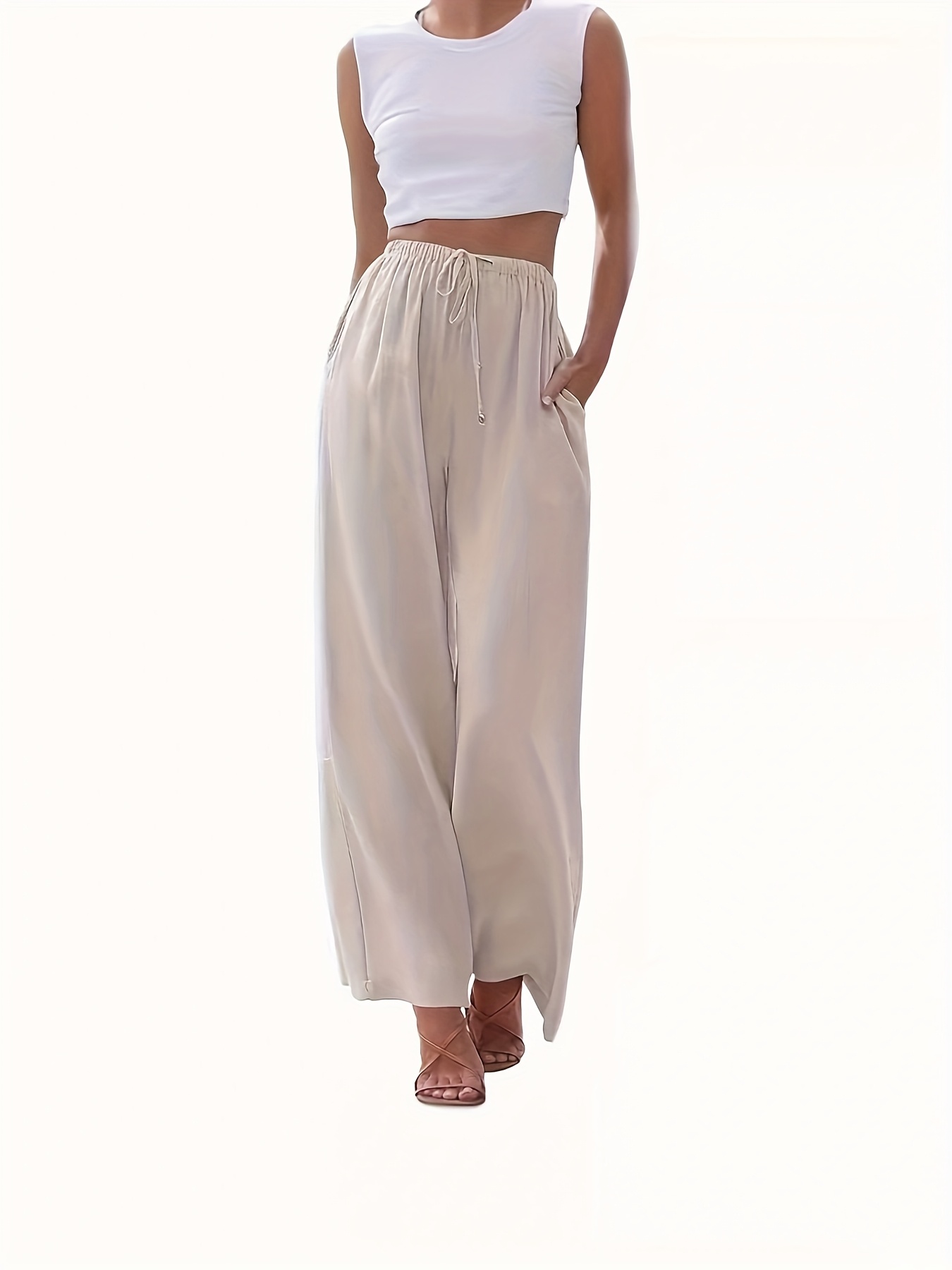 women linen pants sold on Temu United States