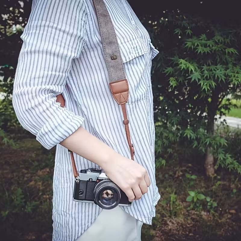 tracolla per fotocamera, tracolla per dslr, tracolla vintage decompressione per fotocamere mirrorless, tracolla da per fotocamera Dettagli dell'articolo 0