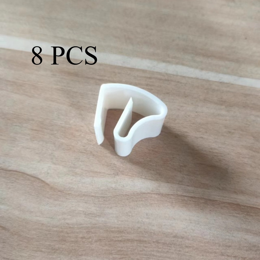 8 Blinds Curtain Installation Hooks, Universal Plastic Clip Brackets, Universal Plastic Clamps For Aluminum Blinds, Installation Without Screws Or Drilling