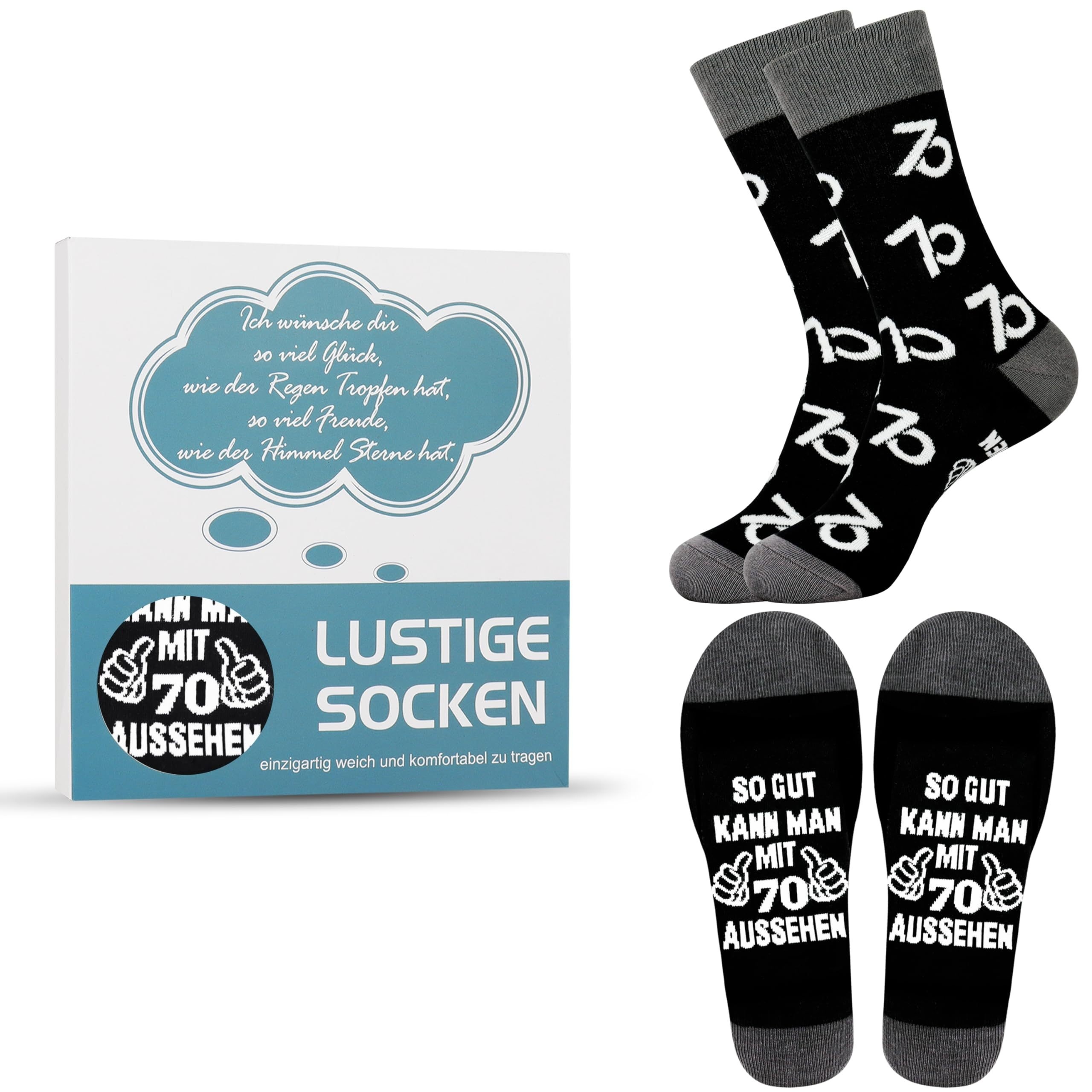 Image of 1 Pair 70th Birthday Men Gift Socks 70th Birthday For Man Funny 70th Birthday For Man Gift Ideas Gift For 70th Birthday For Man Father Funny Special Gifts For 70th Birthday For Man