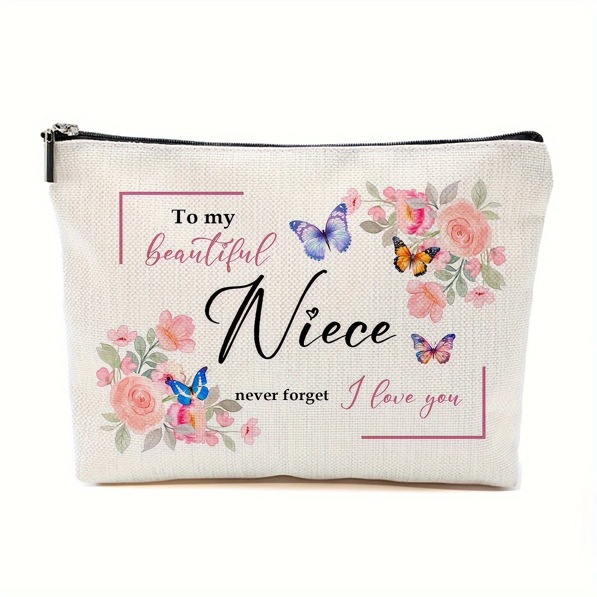 

Niece - Makeup Bag , Aesthetic Organizer, Or Auntie