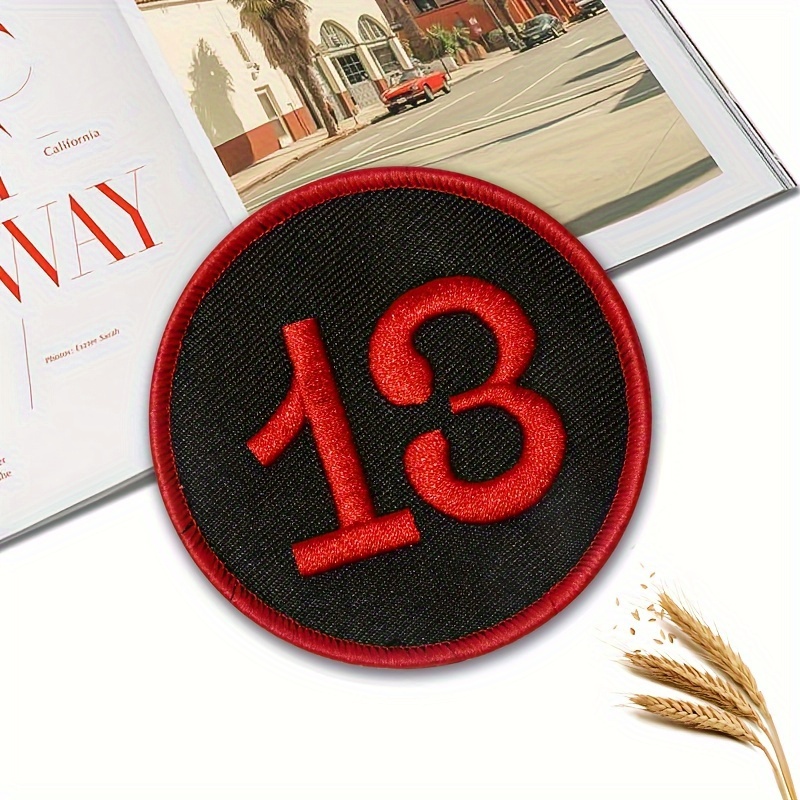 

1pc 13 And Embroidered For Hat Clothing Backpacks