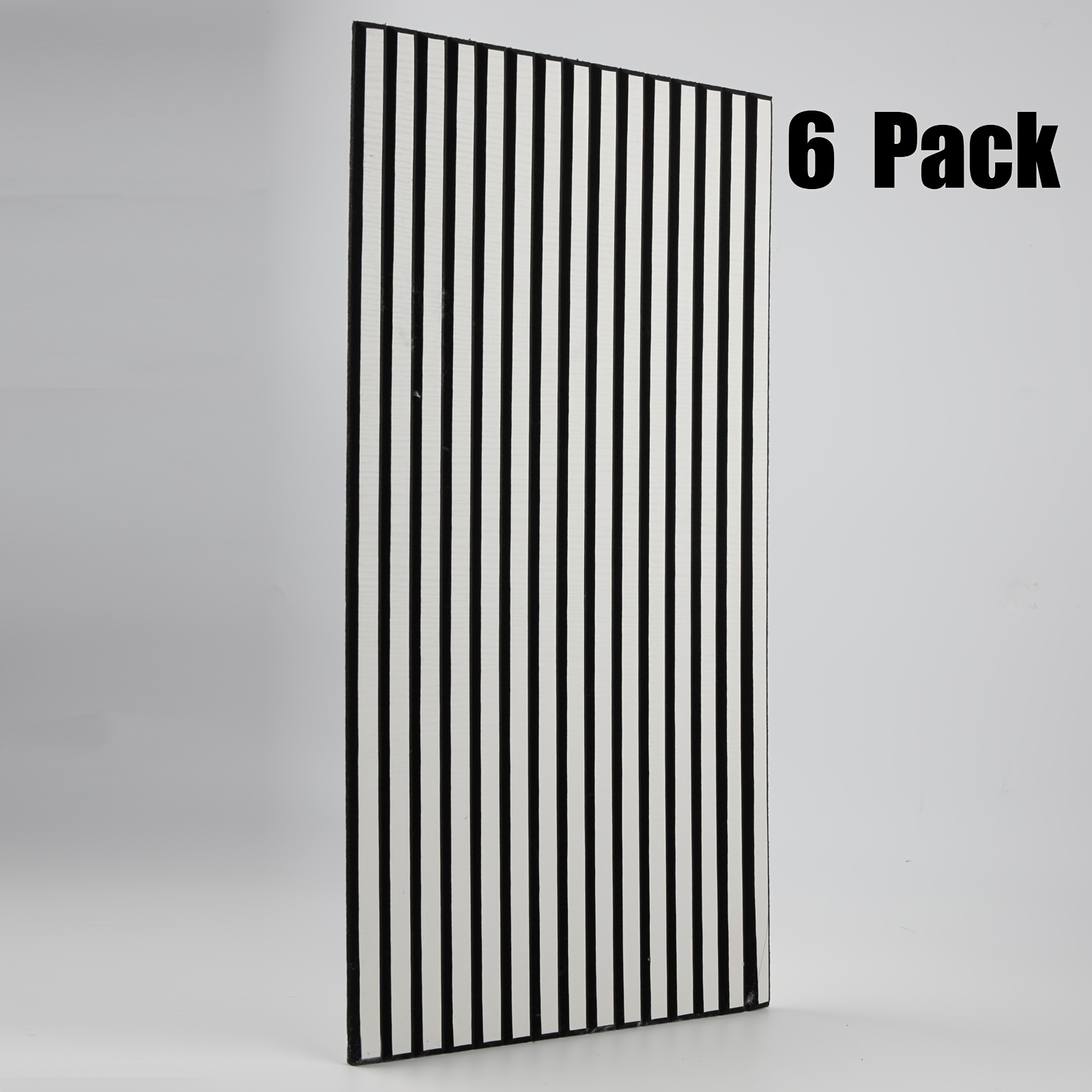 6 Pack Olanglab Wood Veneer Acoustic Wall Panels, 59.94 X 29.97 cm Sound Absorbing Wall Panels for Interior Wall Decor