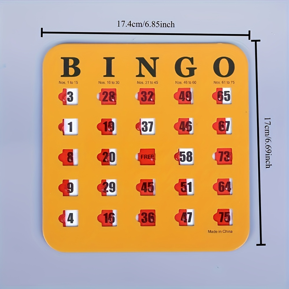 Bingo Game, A Set of Reusable Five-color Bingo Game Card Sets, A Logical Thinking Training Board Game for Family Gatherings, Adult Bingo Cards