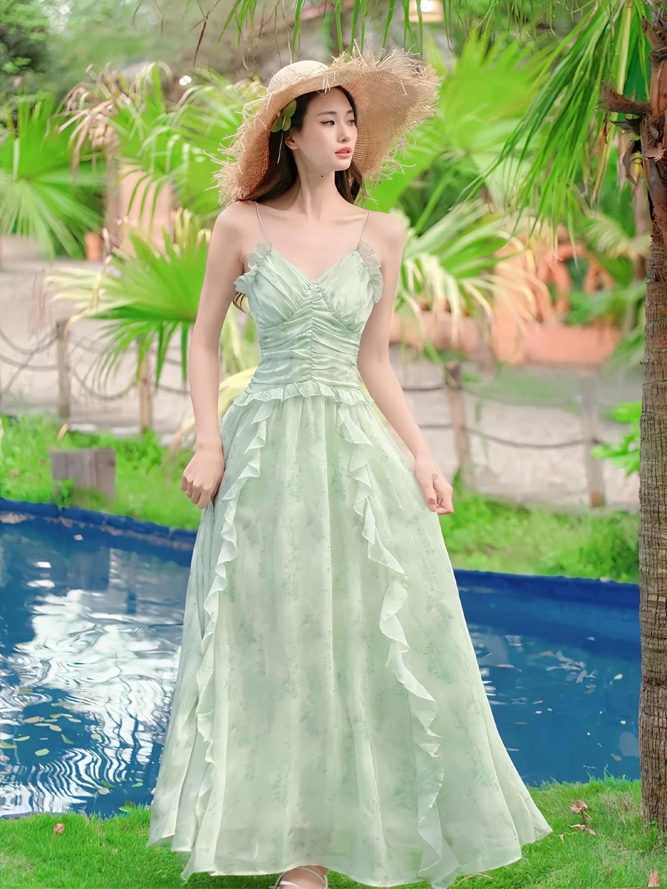 light green dress sold on Temu Philippines