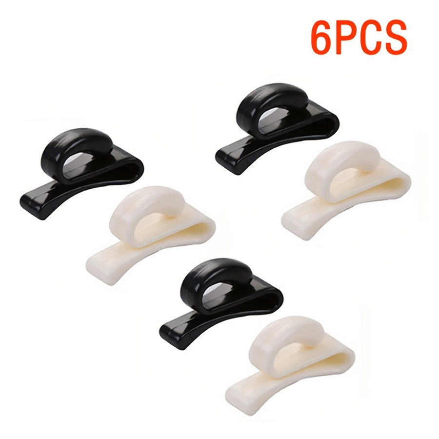 6pcs/10pcs Portable Hooks, Bag Hooks With Keychain - Durable Plastic, Wall-mounted Design, Multifunctional Mini Hooks Suitable For Key And Wallet Handbag Backpack Additions