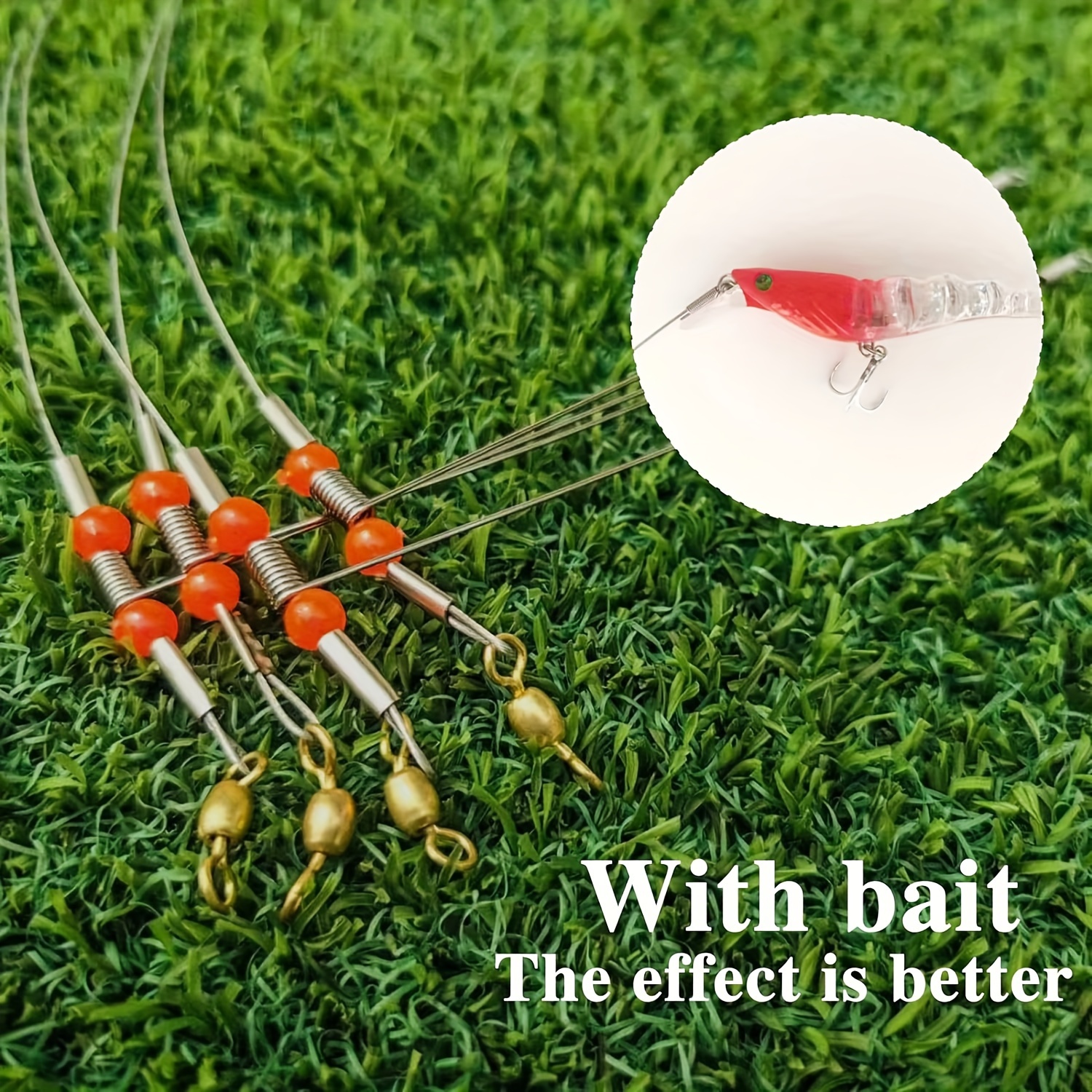 Fishing Stainless Steel Fishing Rigs Spring Snap - Temu