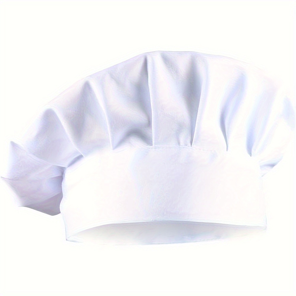 

Adjustable Chef Hat - White Polyester Baker Cap For Cooking, Kitchen & Restaurant Use,