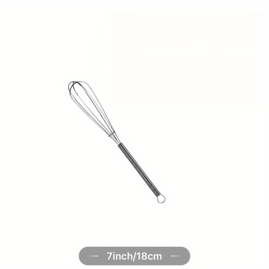 TEMU Mini Stainless Steel Whisk - Effortless Mixing Wizard - Durable Blender & Beater For Baking, Stirring And Whisking - Versatile Kitchen Gadgets