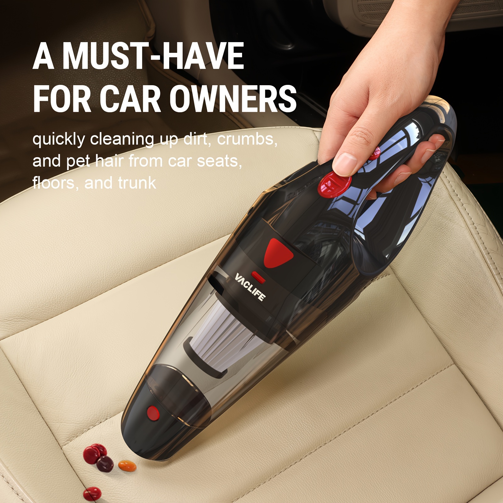 

Compact Handheld Vacuum For Car And Home Cleaning