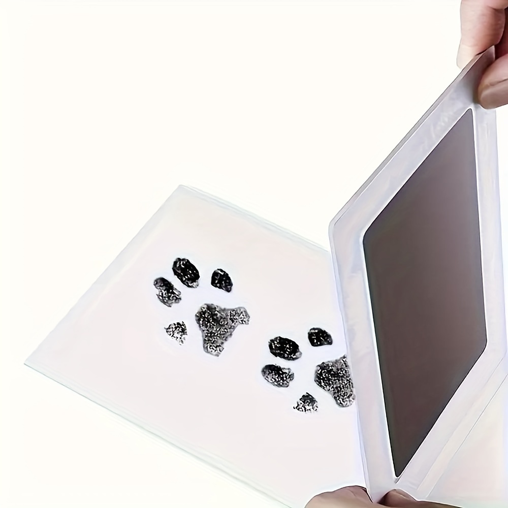 Non-Contact Ink Pad for Pet Paw Prints - Durable Cardboard Pet Footprint Keepsake with Cute Dog & Paw Design, Perfect for Cats, Dogs, And Small Pets, Pet Footprint Keepsake | Playful Design | Durable Cardboard, Pet Footprint Keepsake