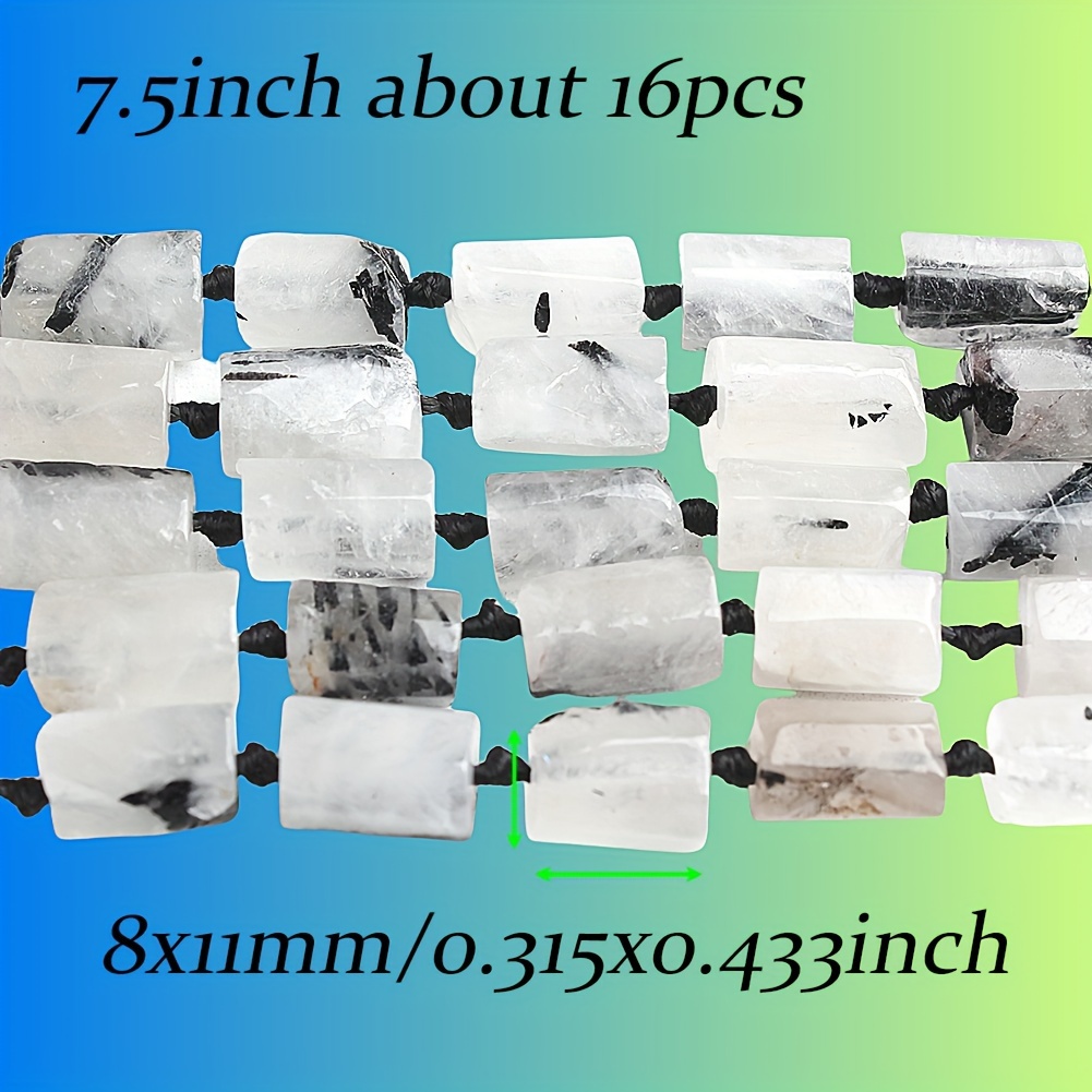 TEMU 8x11mm Natural Stone Column Shape Loose Beads For Jewelry Making Charms Bracelet Earrings Additions