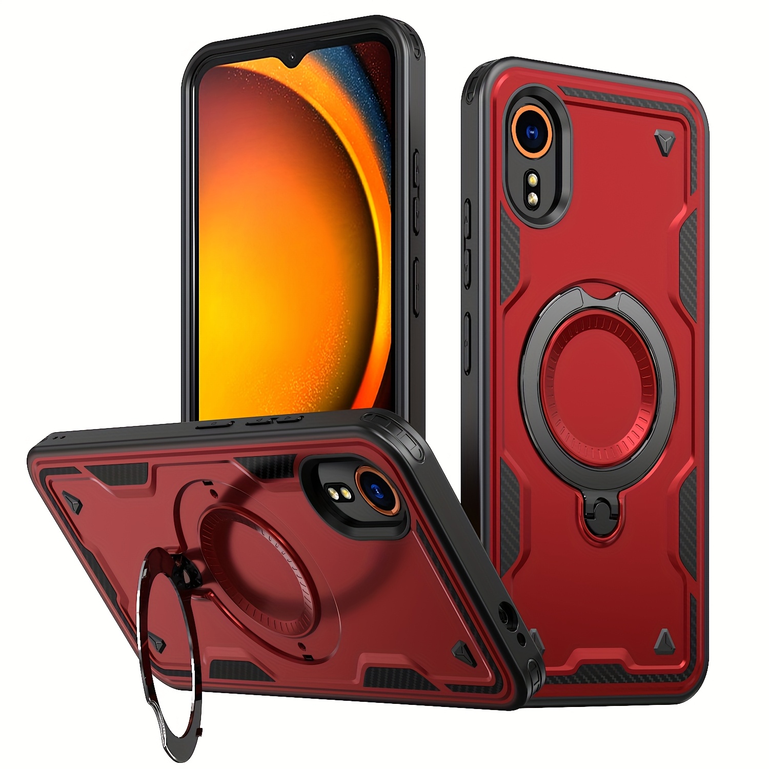 TEMU Phone Case: Classic High-quality 360Â° Rotating Stand Phone Case, Compatible With Galaxy X Cover 7, Anti-slip And Anti-fingerprint, Stylish And