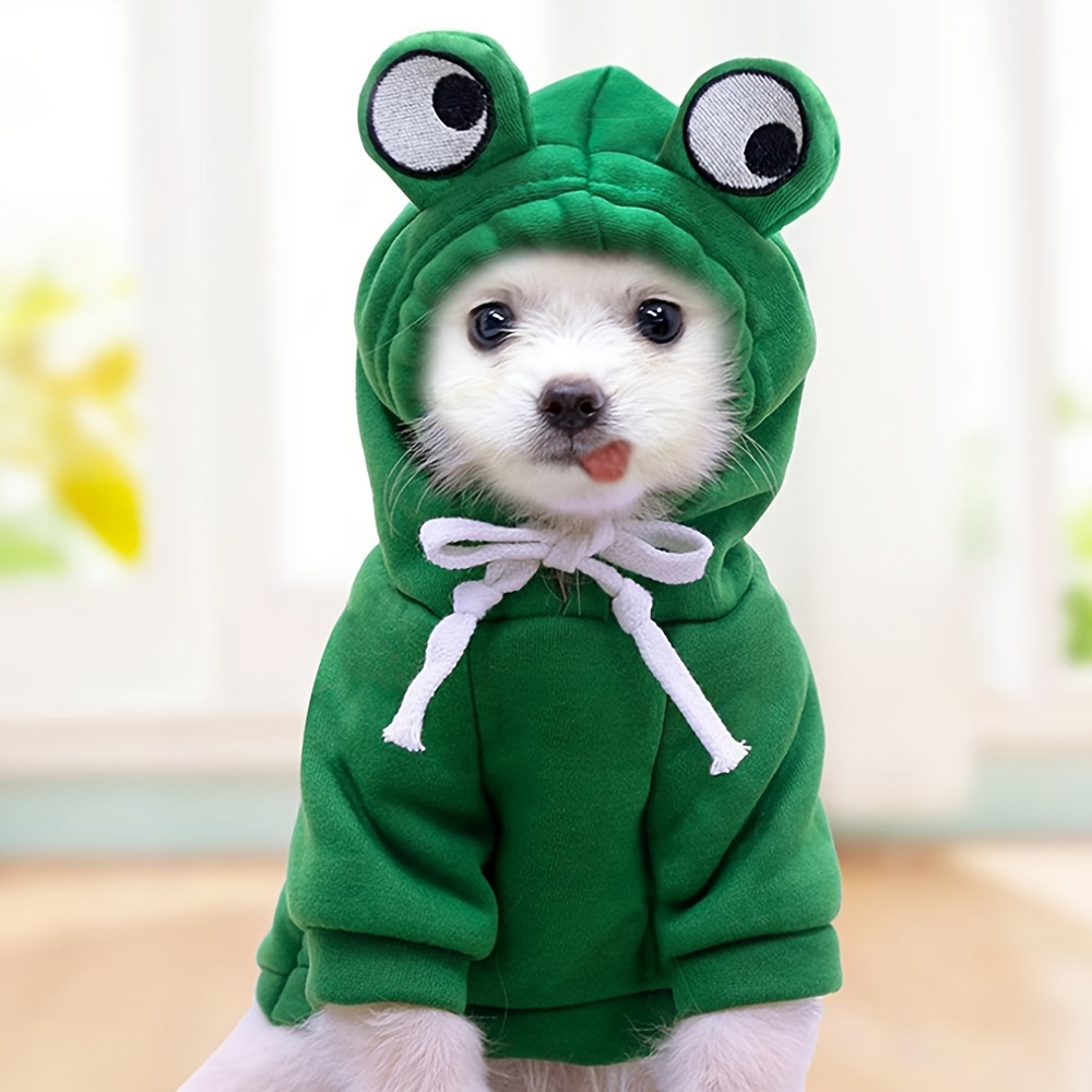 

Pet Fall And Winter Fleece With Hat Two-legged Sweatshirt Fruit