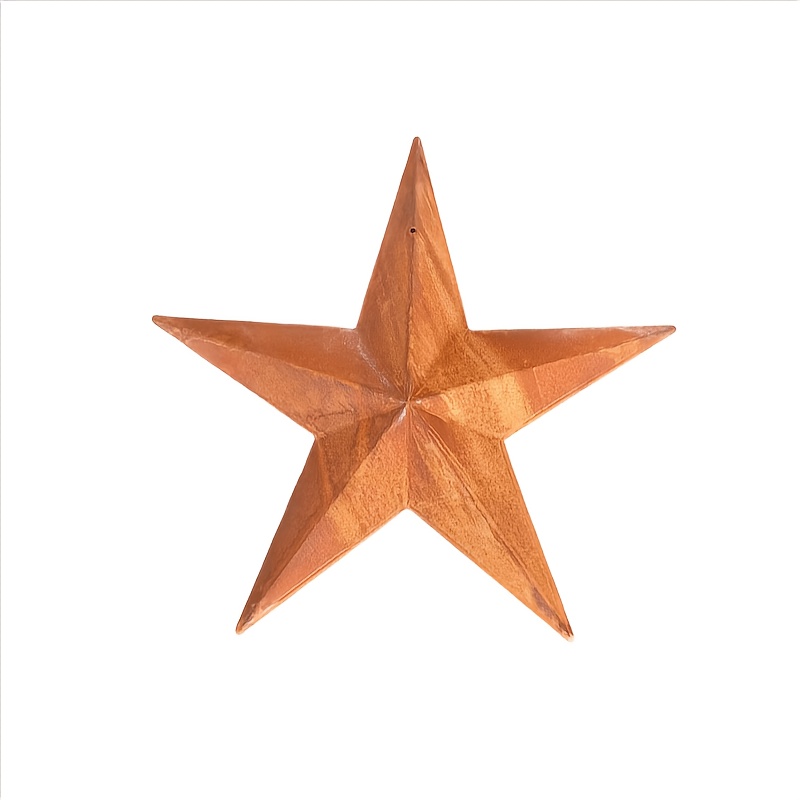 TEMU Retro Rusty Iron Star Wall Decor, Star Pendant, Suitable For Christmas, Thanksgiving, Us Festive Decoration