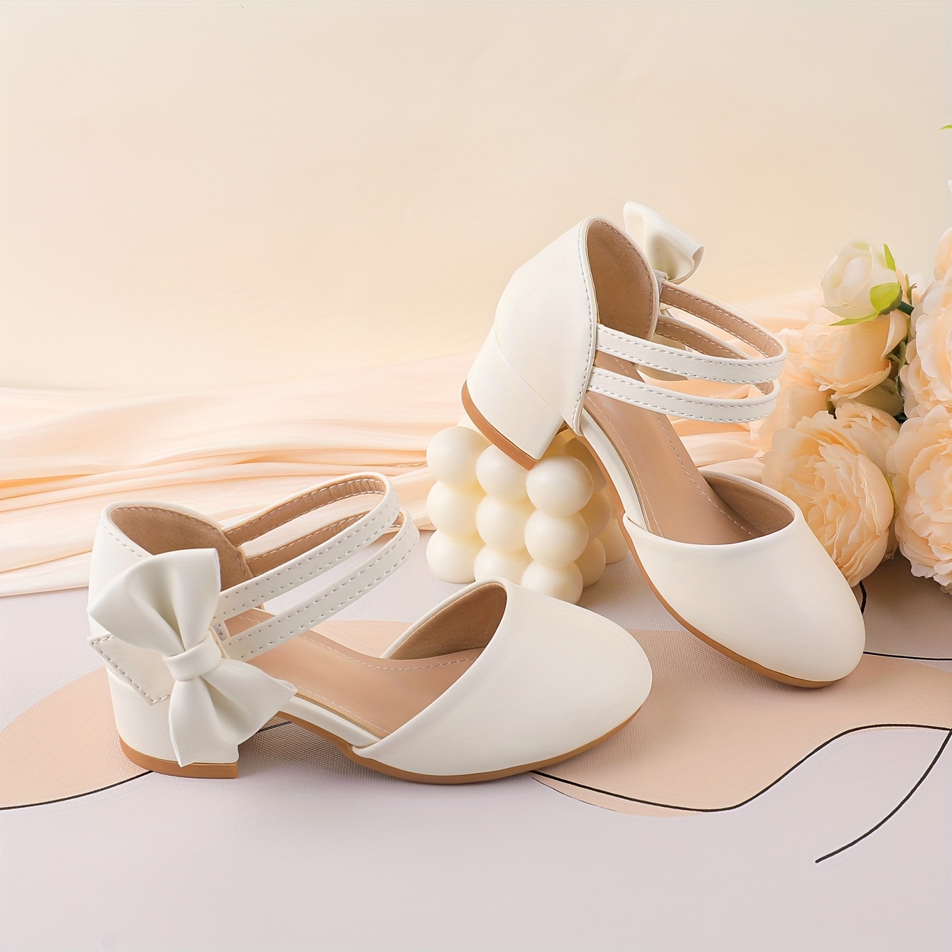 nuevas zapatillas blancas niñas años tacón Temu Mexico