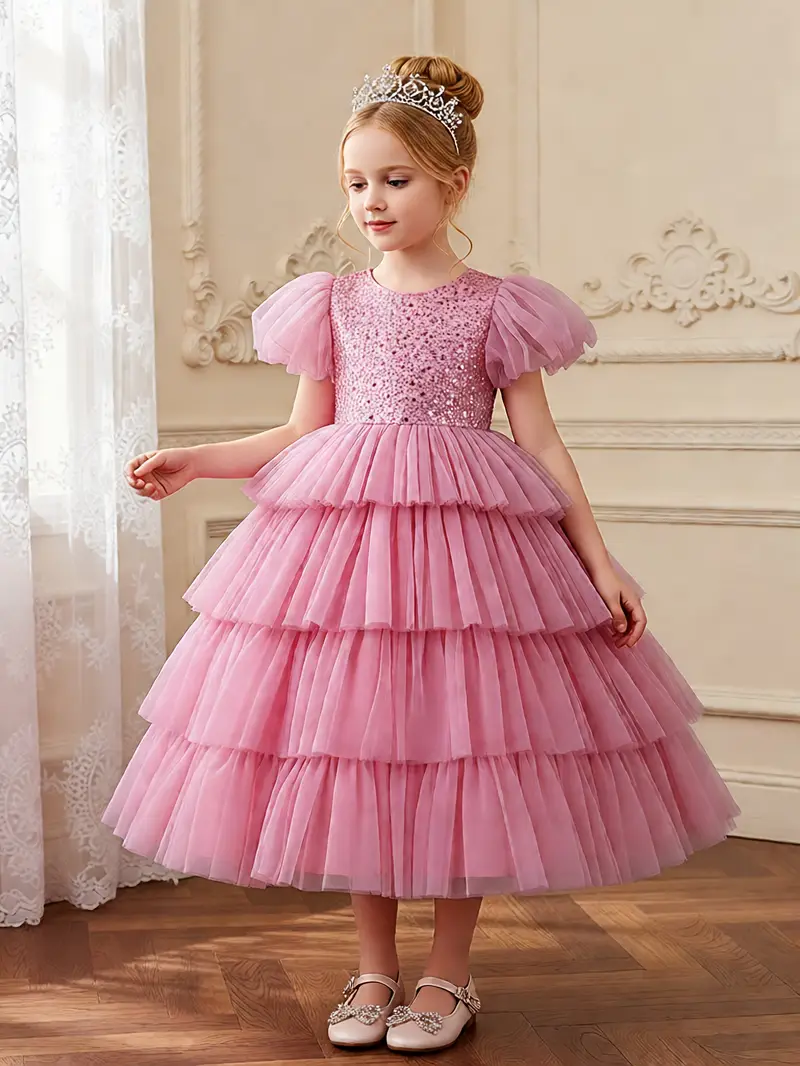 high end princess dress puff sleeves sequins a fluffy - Temu Cyprus high end princess dress puff sleeves sequins a fluffy - Temu Cyprus